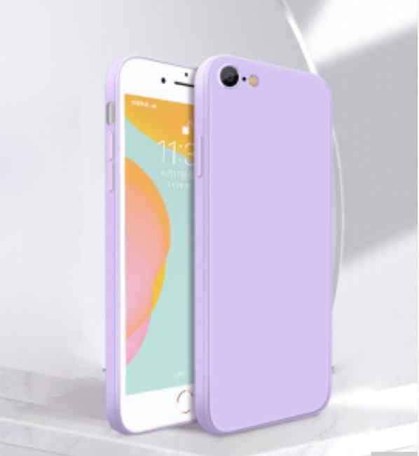 iPhone 7 / 8 / SE Mikrofiber silikonskal Blå