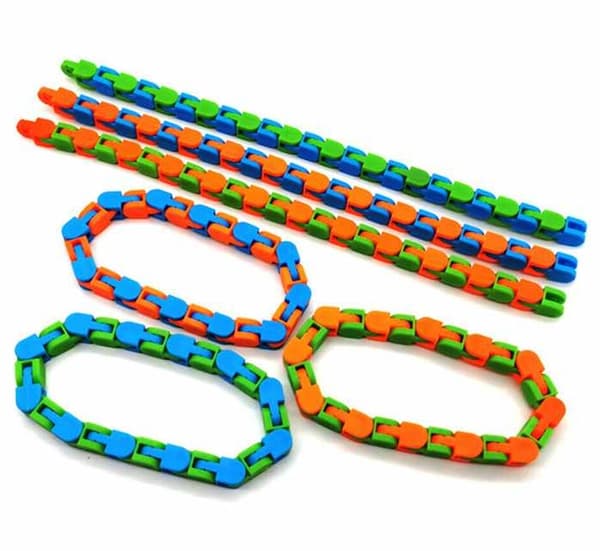 Fidget Toys - Fidget Leksak - Böjd Räls blå/grön blå/grön