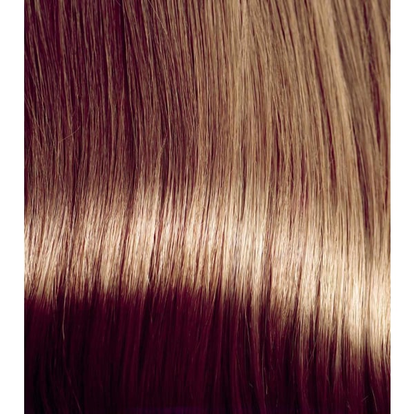 Hiustenpidennykset/Peruukki - Pitkät Suorat - Vaalea/Tummanruskea Light brown