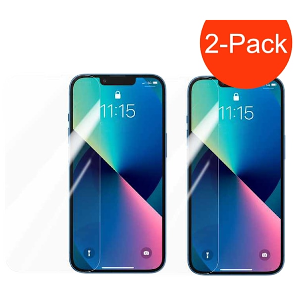 2-Pack - iPhone 13 Mini Hög Kvalitets Härdat Glas Skärmskydd