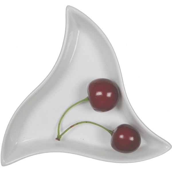 Posliinikulho Triangle Spiral - 20 kpl pakkaus Vit