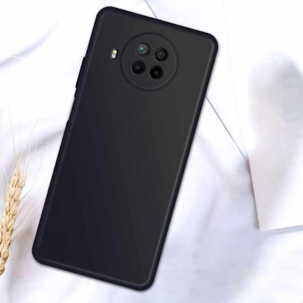 Xiaomi Mi 10T Lite - Silicone Case Microfiber Svart