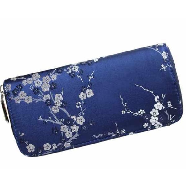 Naisten lompakko - kukkia Blue