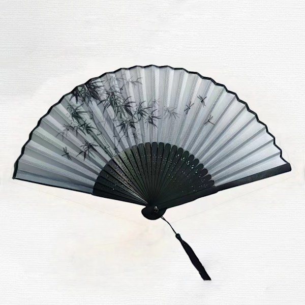 Solfjäder Siden Bambu