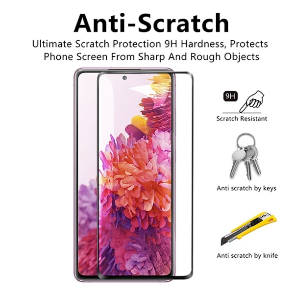 Samsung Galaxy S20 Plus - Heltäckande Härdat Skyddsglas Lim