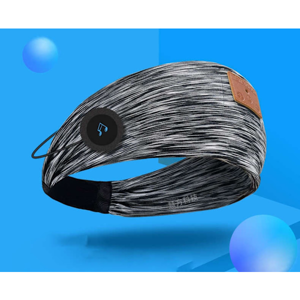 Sleep Headband - ASMR Headphones Black Patterned