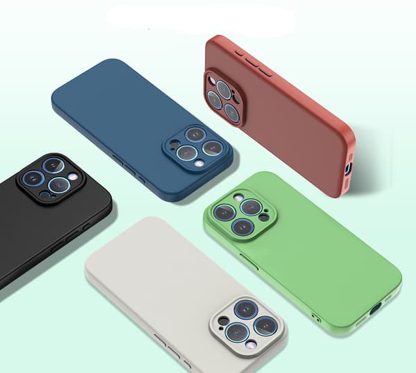 iPhone 15 -kuori - mikrokuituinen silikoni Grå