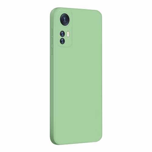 Xiaomi Mi 12/12X/12S - Silicone Case Microfiber Mörkgrön