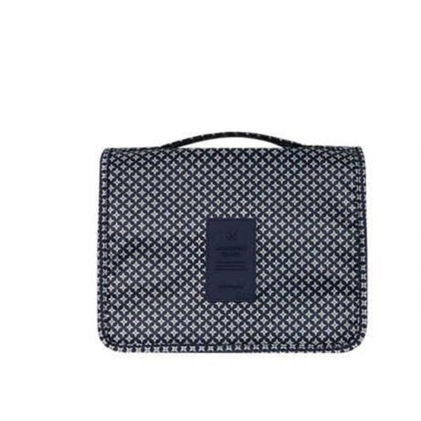 Hængende håndtaske / rejsetaske - blå hvid stjerne BlåVit