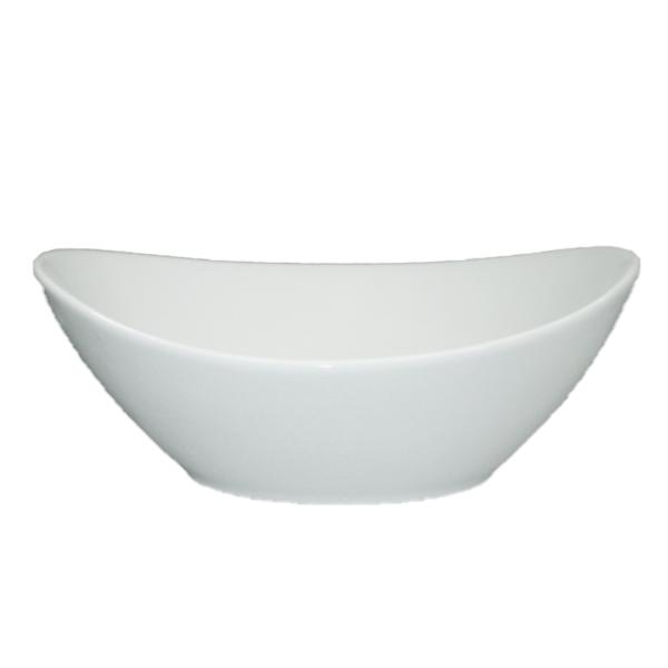 Medium porcelænsskål - oval - 4-pakning Vit
