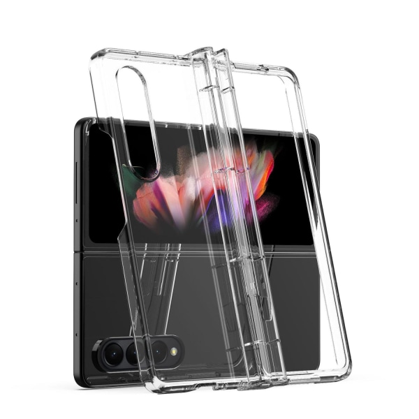 Samsung Galaxy Z Fold 4 - Transparent Skal + Mjukskyddsfilm Tre Delar