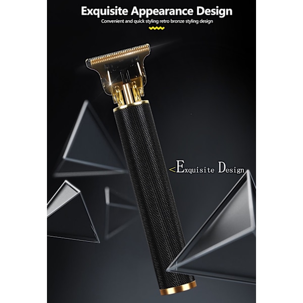Hair & Beard Trimmer Deluxe Kit + ilmainen parranajosetti - musta