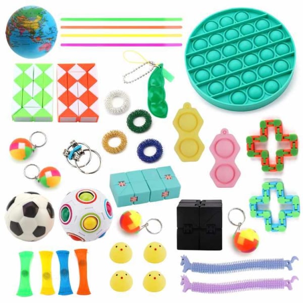 Fidget Toys - Legetøjspakke til voksne og børn - 36 stykker grøn Grön