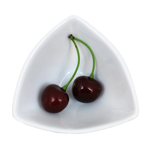 Mini posliinikulho Dip Triangular - 16 kpl pakkaus Vit