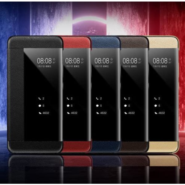 Huawei P30 Smart Case - aitoa nahkaa Blå
