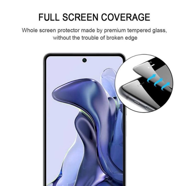 Xiaomi 11T / Xiaomi 11T Pro - Full Coverage Tempered Protective glass