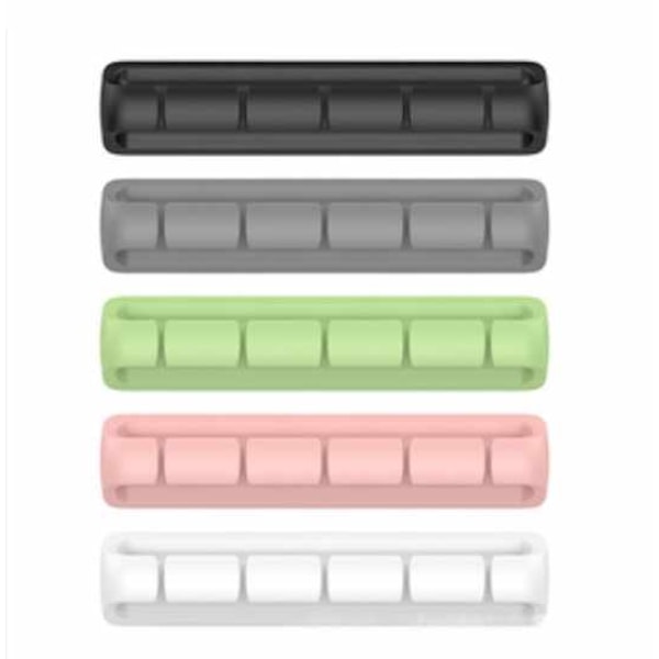 5-pak - kabelholder - multisæt til problemfri kabelstyring! Green