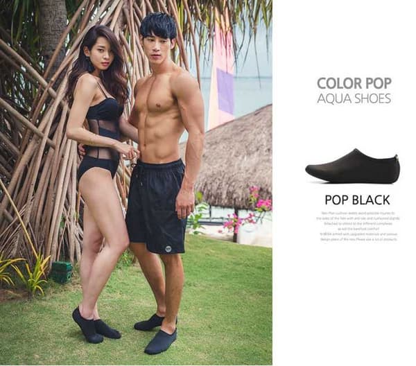 Strand / Yogaskor - Olika Färger Black L(38-39)