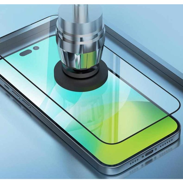 iPhone 15 Pro Max - Hærdet beskyttelsesglas med fuld dækning