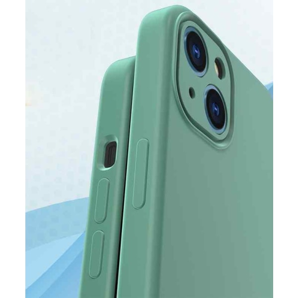iPhone 13 Mini -kuori - mikrokuituinen silikoni Light green