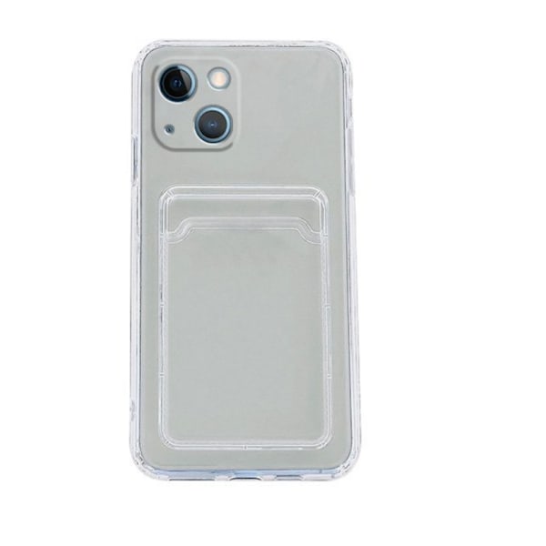 iPhone 13 Mini Shell - läpinäkyvä korttikotelo