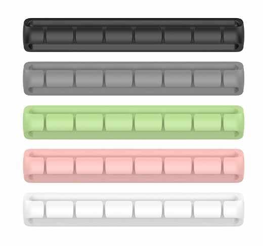 5-Pack - Kabelhållare – Multi-Set för Smidig Sladdhantering! Rosa