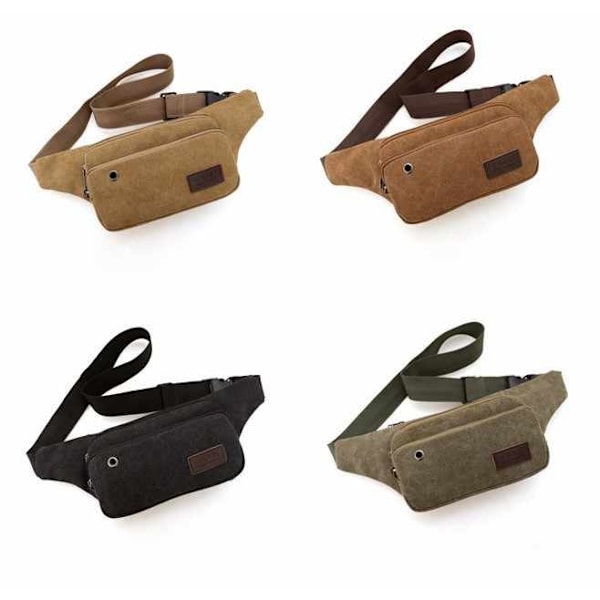 Waist Bag - Canvas Several Colors Brun