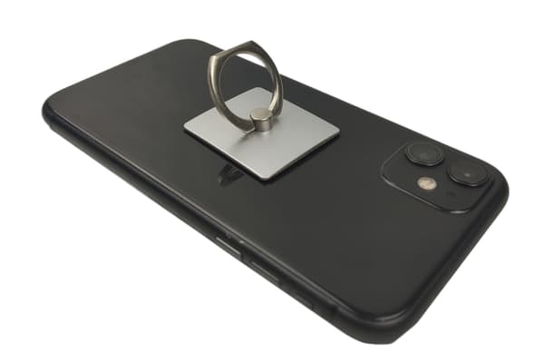 Google Pixel 7 Pro Shell & Square Finger Holder - Suojaa ja mukavuutta - Hopea