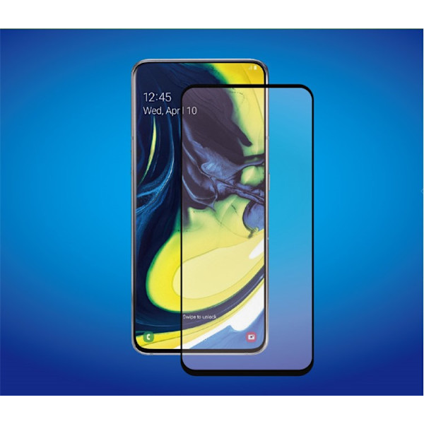 Heltäckande härdat glas / skärmskydd till Samsung Galaxy A80