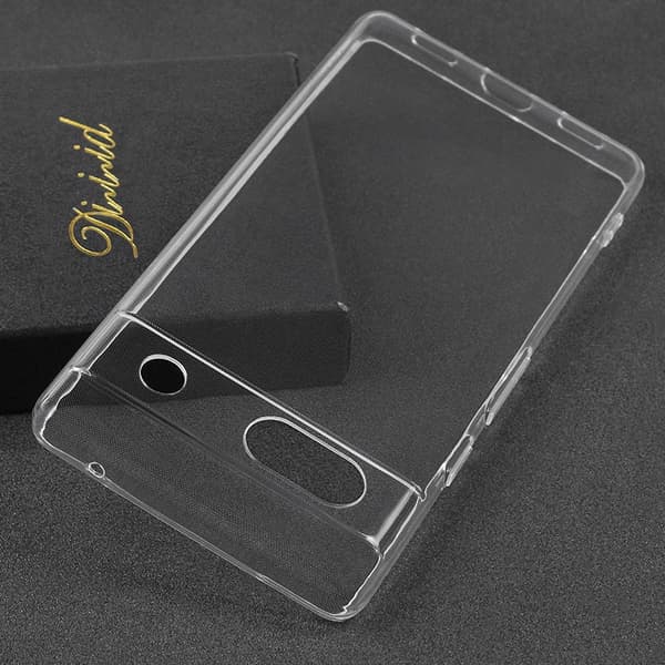 Google Pixel 7a Shell & Square Finger Holder - Suojaa ja mukavuutta - Hopea