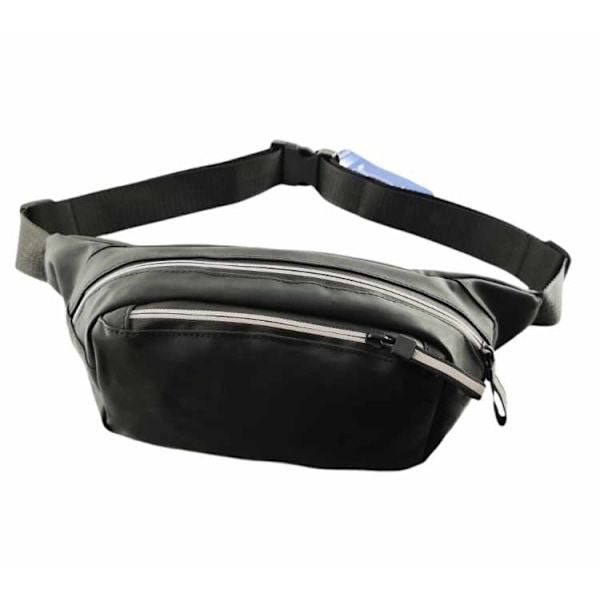 Waist Bag - 2 Compartments Black Svart