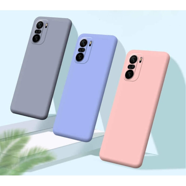 Xiaomi Mi 11i - Silicone Case Microfiber Ljusgrön