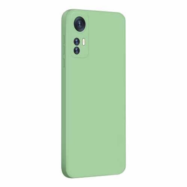 Xiaomi Mi 12 Pro/12S Pro - Silicone Shell Microfiber Light green