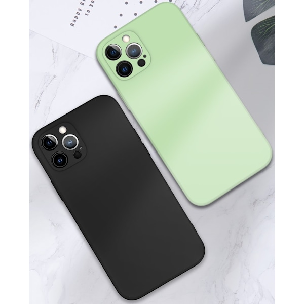 iPhone 13 Pro-skal - mikrofiber-silikone Black