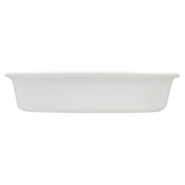 Rektangulær porcelænsform - 4 pakker Vit