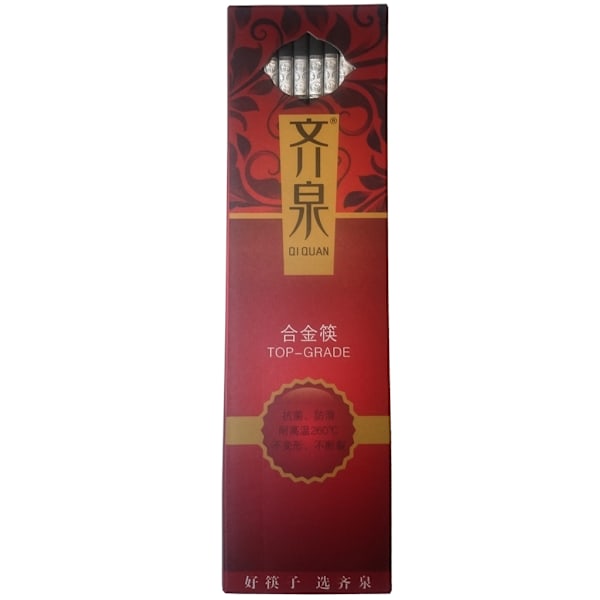 Chopsticks - Silver Emblem 10 pairs Svart