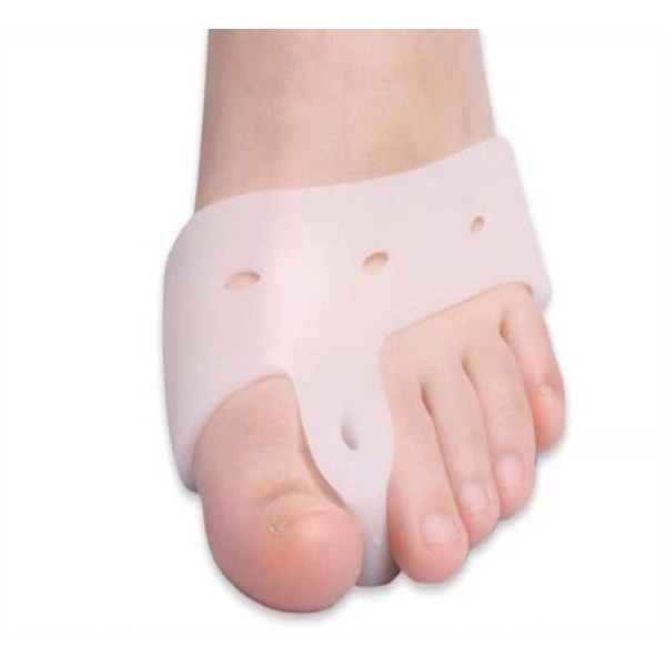 Hallux Valgus-beskyttelse - blød forfod 2 stk. White