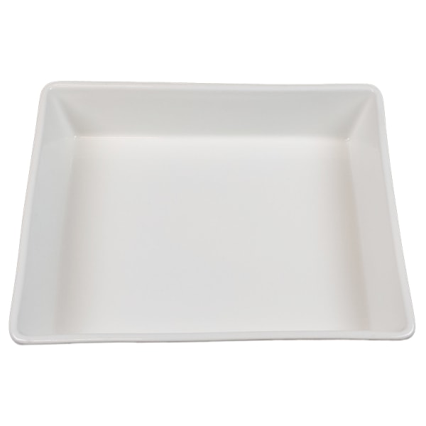 Porcelænsform rektangulær - stor - 2 pakker Vit