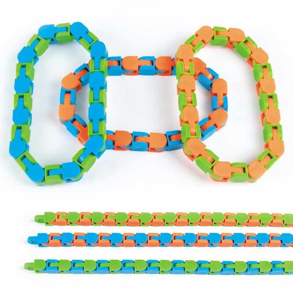 Fidget Toys - Fidget Leksak - Böjd Räls blå/grön blå/grön