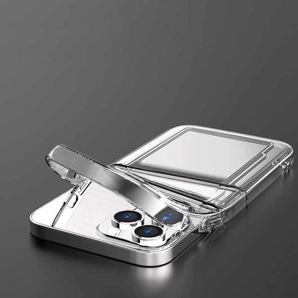 iPhone 13 Pro Max - Transparent Skal Dubbel Kortfack