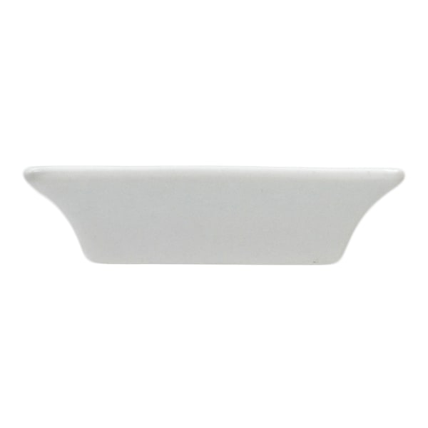 Firkantet miniporcelænstønde - 12 stk. Vit