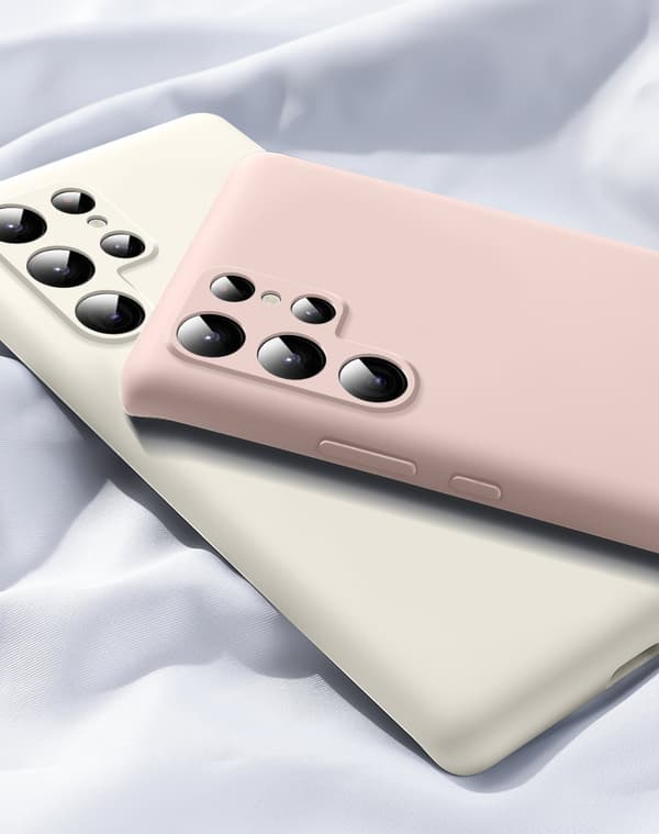 Samsung Galaxy S22 Ultra Case - Microfiber Silicone Mörk grön