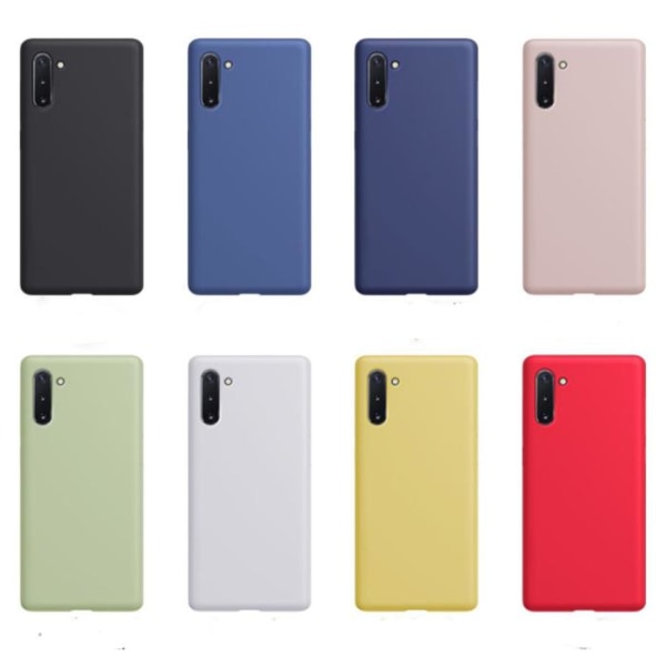 Samsung Galaxy Note 10 case - Mikrokuituinen silikoni Svart