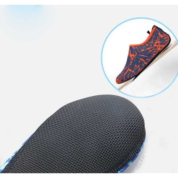 Strand-/yogasko - Blå XL (39-40)