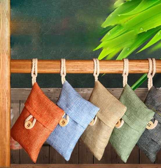 Air Purifier Bamboo Carbon bag 100 g - 2-pack Grön