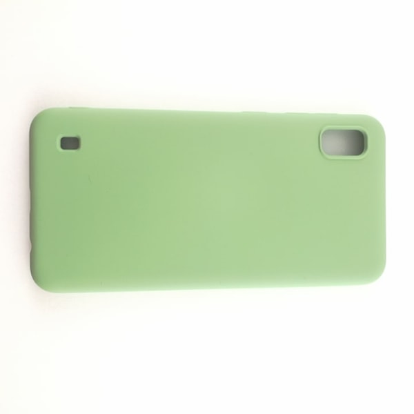Samsung Galaxy A10 Case - Silicone Microfiber Mörklila