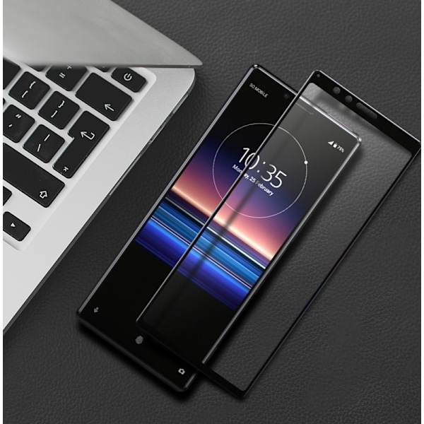 Sony Xperia 1 - Heltäckande Härdat Skyddsglas