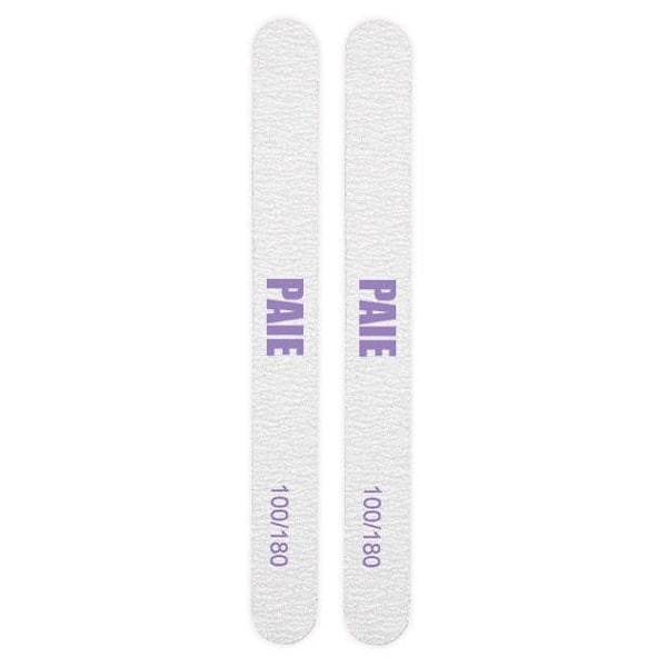 2-Pack - Dubbelsidig Nagelfil - 100/180 Vit