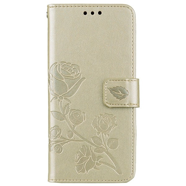 Samsung Galaxy S10 Plus Case - Wallet Rose Print röd
