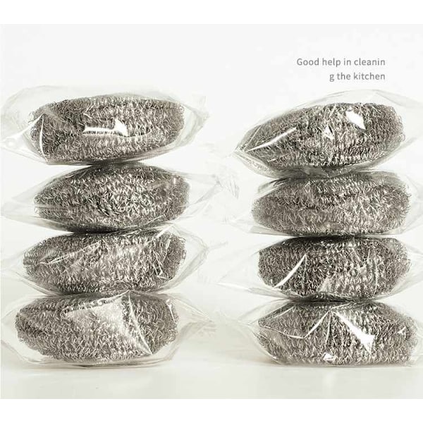 Stålull för Diskhon - 8-pack Silver